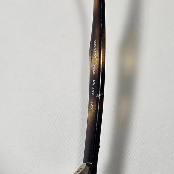 Ray Ban T Tortoise Shell RB 1562 Eyeglasses Rayban Frames Only 48-16-125 - Picture 4 of 8
